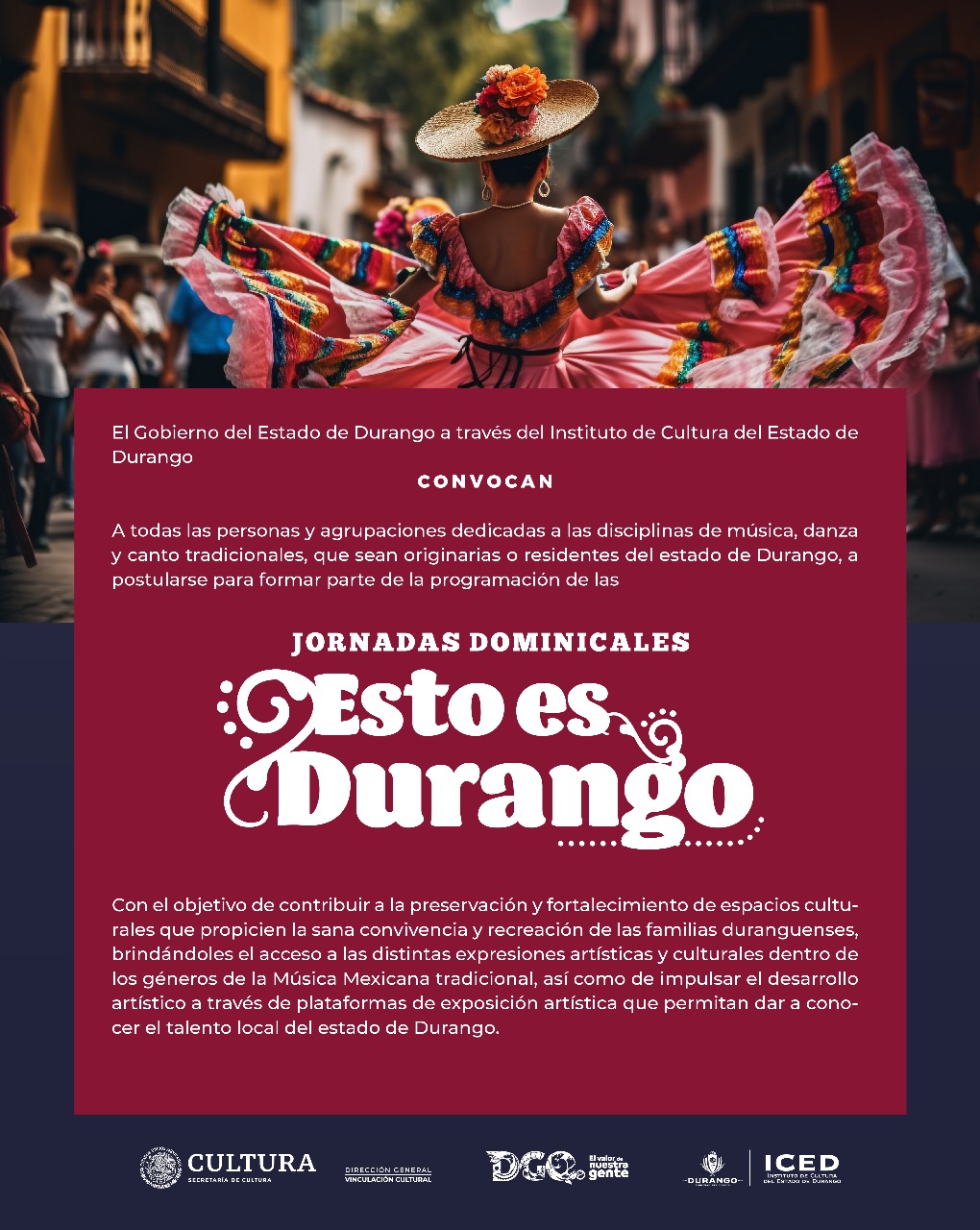 ICED invita a participar en las jornadas dominicales “Esto es Durango”.